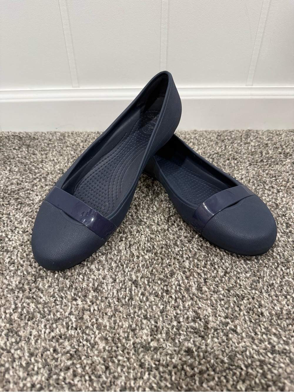 Crocs Brynn Ballet Flats Blue Waterproof Slip Resistant